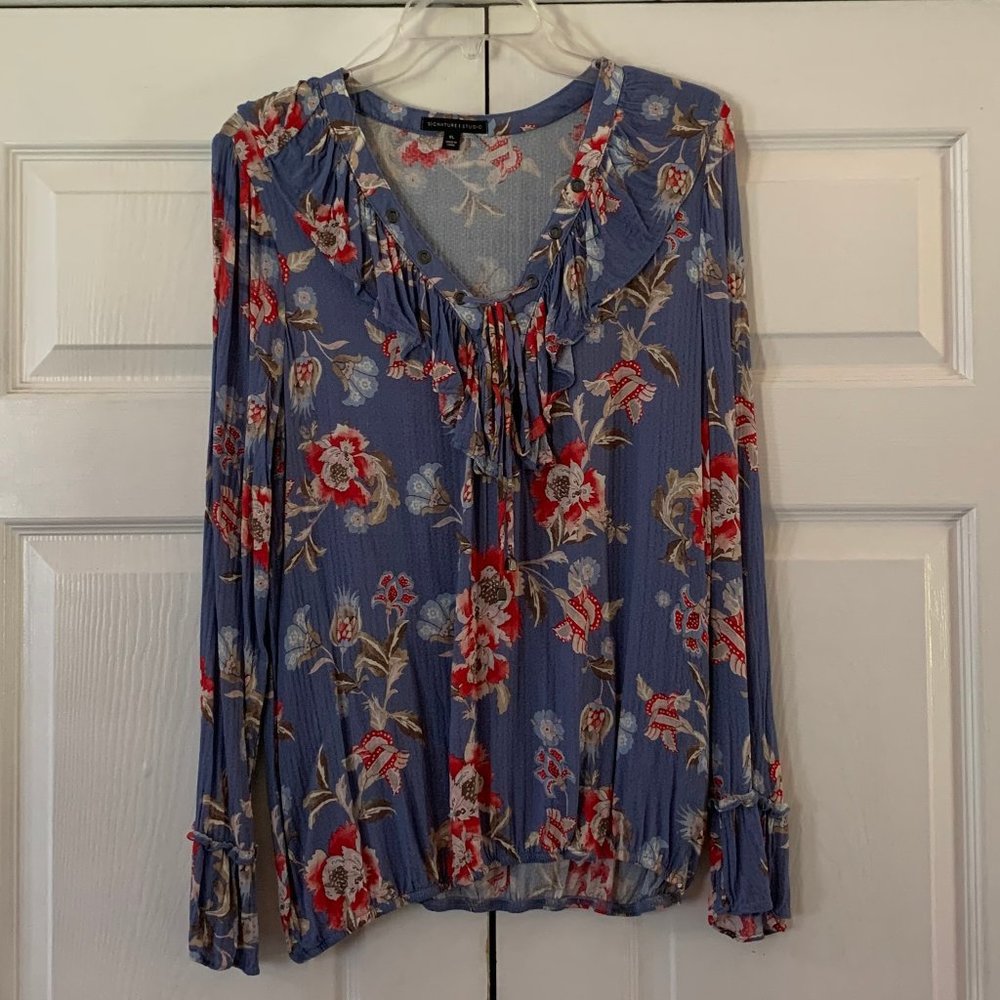 Sheer Peasant Blouse